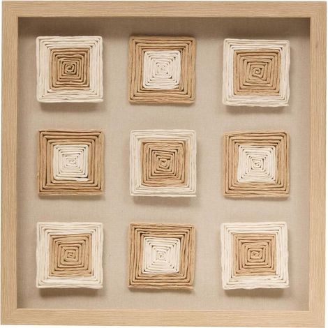 Déco Murale en Relief "Rafaël" 50cm Beige
