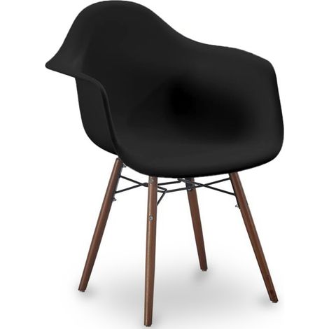 Silla de Comedor - Diseño Escandinavo - Patas de Madera oscura - Nordika (1/5)