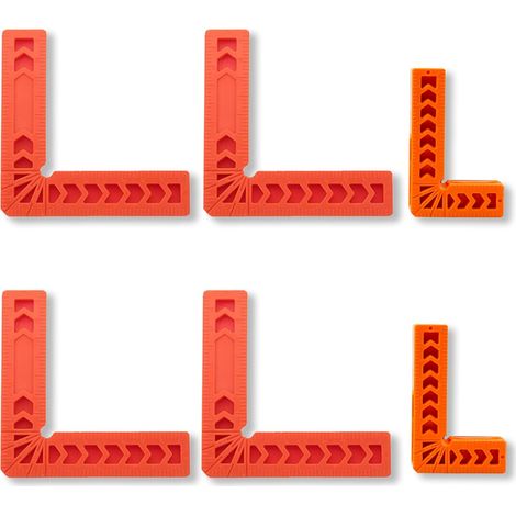 Ensemble de 6 supports de positionnement à 90 degrés, 3 po. 4 po. Fixation de positionnement à 90 degrés, fixation à angle droit en forme de L à 90 degrés Fixation à angle droit en forme de L pour men