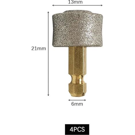 Lot de 4 roues abrasives pour chien - Têtes de rechange pour ponceuse à griffes - Roue abrasive professionnelle pour chiens - Compatible avec la ponceuse à griffes Casfuy (têtes convexes) (1/5)