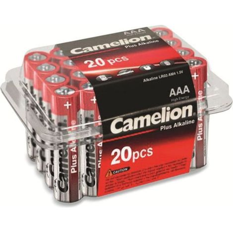Piles Camelion Micro, Plus-Alcaline, LR03, 20 pièces.