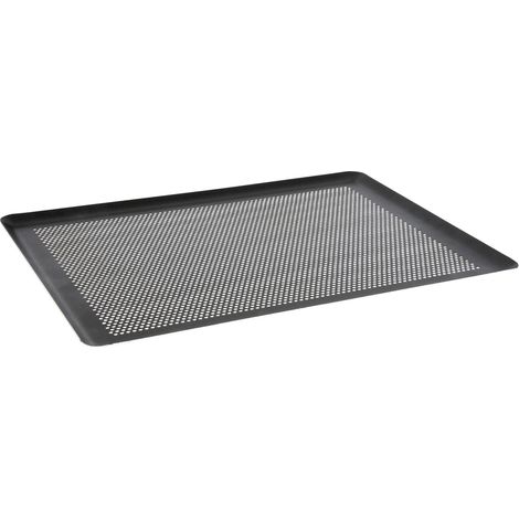 Plaque de cuisson anti-adhésive perforée 60x40 cm