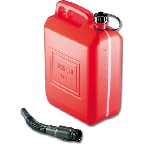 Canestro tanica in plastica per carburante con indicatore con bocchettone litri 5