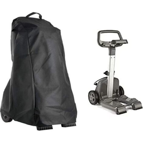 Schutzhülle für Roboter-Poolreiniger, wasserdichte Schutzhülle für Roboterreiniger, staubdichte Abdeckung für Pool-Staubsauger 420D, Schwarz 22×26×42inch (1/4)