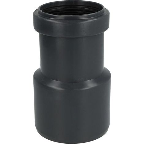 Le Sanitaire – Réduction tube fumée Ø 80 mm à Ø 60 mm – Plastique – Épaisseur 2 mm – Température max. 120°C – Garantie 6 ans
