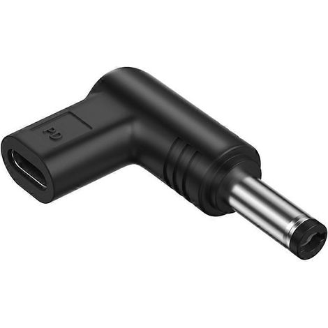 Adaptateur de charge pour ordinateur portable c, convertisseur de prise jack CC femelle Type C vers mâle - DC 5,52,1-