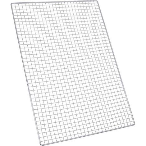 Grille de barbecue en acier inoxydable 29,5x44cm – Antirouille et facile à nettoyer – Pour grillades et pâtisserie (1/5)