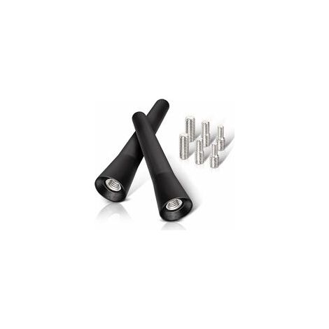 2 pièces Antenne Voiture FM Dab Antenne Radio Voiture 6,5cm Mini Antenne Voiture Courte avec Fonction de Réception FM/AM/Dab (1/5)