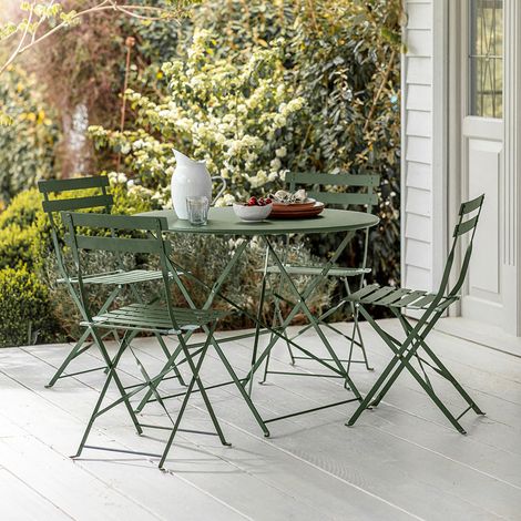 Garden Trading Rive Droite 4 Seater Bistro Set Large Thistle Green Outdoor (1/2)