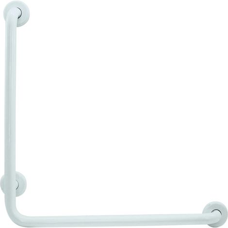 Barra de apoyo de 90º para pared 600x600 mm - NOFER Acabado: Blanco (1/2)