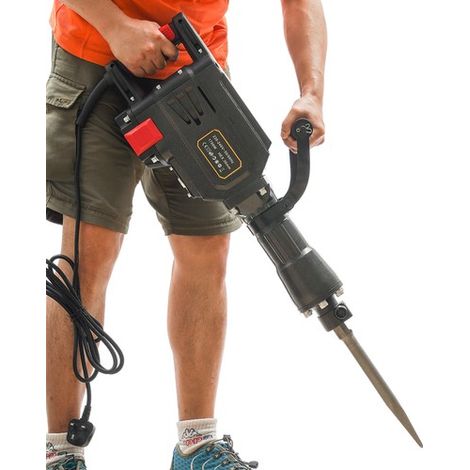 Demolition Jack Hammer 1700W Jack Hammer Concrete Breaker Heavy Duty Orange UK (1/5)