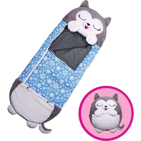 Tigrezy Joli sac de couchage et oreiller 2 en 1 Happy Nappers pour enfant 135 50 cm couette adaptée à toutes les saisons (1/4)
