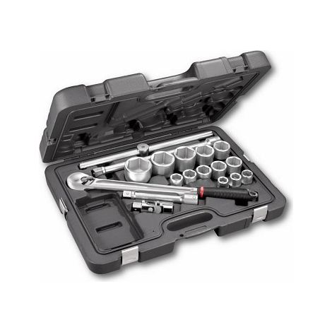 USAG 605 3/4 EB U06050212 ASSORTIMENT EN CAISSE MODULAIRE AVEC DOUILLES HEXAGONALES (22 PCS)