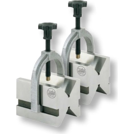 Prismen mit Spannbügel inox (Paar)Stahl gehärtet 4 Auflagenflächen 60x58x40mm GG-0,004mm