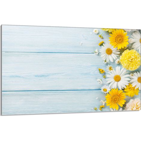 Glasschutzplatte für den Herd 80x52 Kamille (1/5)