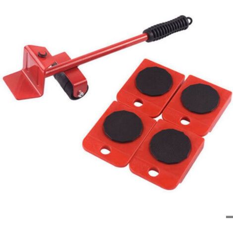 Chariot Déplacement Meubles - Plateforme 4 Roues 360° - Charge Max 590 Kg - Non Pliable - Bleu - 1 Pièce (1/4)