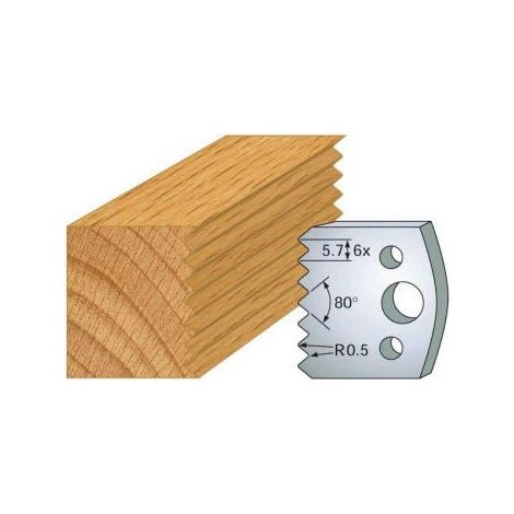 Gioco di 2 mazze altezza 40mm Classic PROFILO N°077 Altezza 40 Spessore 4mm