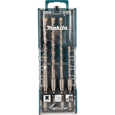 Ensemble de forets pour marteaux rotatifs Makita E-14249 SDS-Plus 4 unités