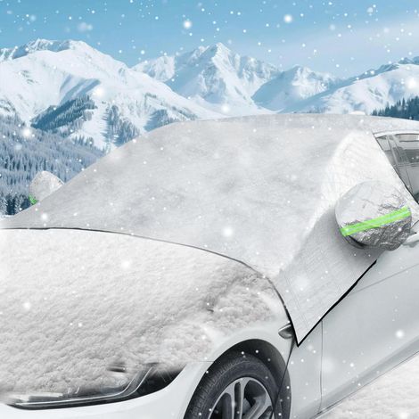 Bâche pare-brise pour voiture, protection hiver/été, pliable, universelle (1/5)