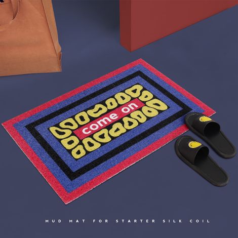Tapis d'entrée personnalisé, tapis d'entrée, tapis antidérapant, tapis d'entrée en soie bouclée, paillasson, tapis en PVC (1/5)