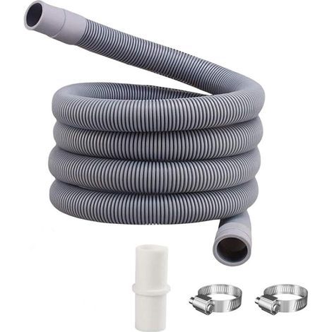 Ablaufschlauch – 2 m – 2 cm Durchmesser – Für Waschmaschine und Geschirrspüler – EVA – 2 Stück (1/5)