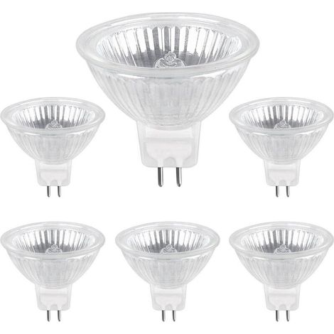 Ampoule Halogene GU5.3 35W 12V, 400lm Blanc Chaud 2700K Dimmable, Ampoule Spot Halogène MR16, pack de 6 (1/4)