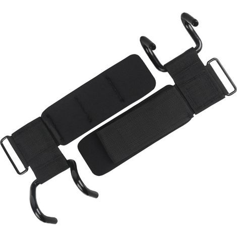 Häkelübungen, Muskeltrainingsgymnastik, die für das Training im Raum erneuert wurde, Krafttrainingsgymnastik, die mit Häkelübungen und Poignet-Sangles für Powerlifting und Soulevé de terre (Schwarz) e (1/5)