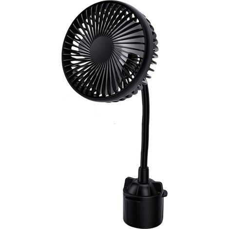 Goshyda Ventilateur Rotatif 360° pour Porte-gobelet de Voiture (1/5)