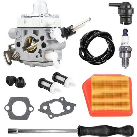 Kit carburateur compatible avec débroussailleuses Stihl FS240, FS260, FS360 et FS410, remplace 4147-120-0625, filtre à air 4147 141 0300 inclus. (1/5)