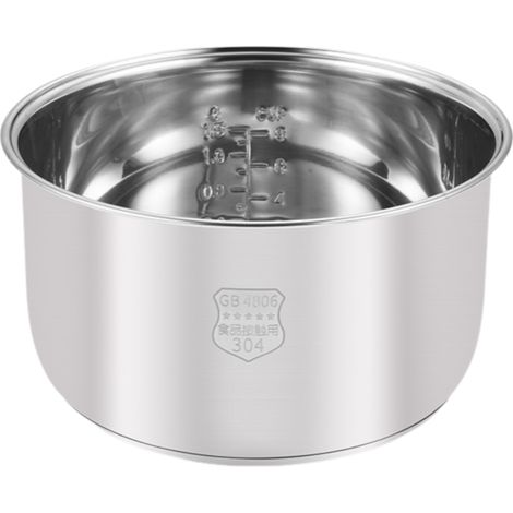 Marmite en acier inoxydable de 6 litres, couleur argent (1/5)