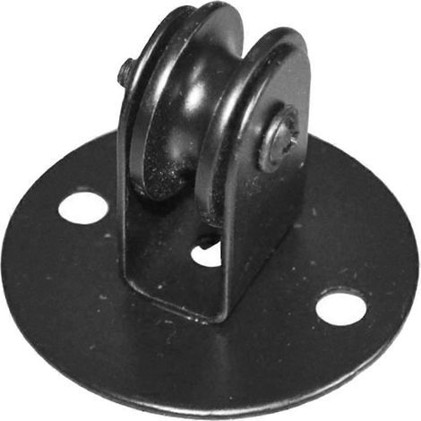 Poulie de rechange pour lustre, poulie de levage, rouleau de remplacement-5X5X3.4CM-Black (1/4)