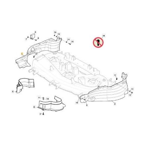 CARTER DX PIATTO MTRHE118 SD (MOA EST.) ORIGINALE STIGA - 325060189/0