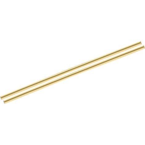 2pcs Brass Rods (4mm) 3/16 Inch x (200mm) 8 Inch Solid Brass Round Bar for Knife Handles Pins DIY Model Airplane (1/5)
