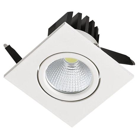 Spot LED carré blanc 3W 2700K (1/5)