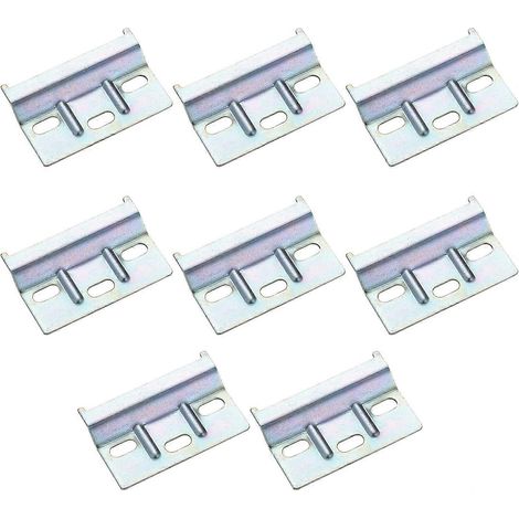 Fixations pour tringle suspendue, plaques de support murales pour armoires de cuisine et penderie suspendue, supports d'étagères à visser et à suspendre (1/5)