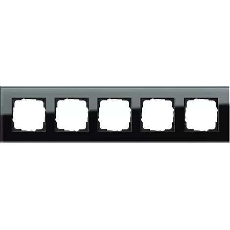 Gira Abdeckrahmen 5f. sw-glas Esprit 021505 (1/2)