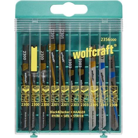 Wolfcraft Stichsägeblatt-Set 2356000 U-Schaft 10 Stück Sägeblätter & Sägehilfen (1/3)