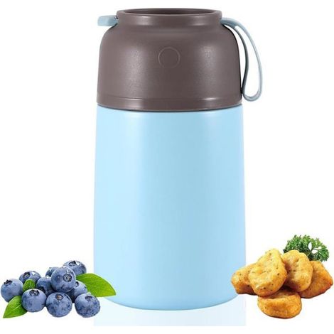 Récipient Isotherme 700ml - Boîte Repas Chauffante avec Cuillère, Garde-Aliment Chaud Multicolore LUNCH BOX (1/5)