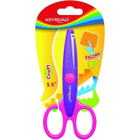 Dekorative Schulschere Zickzack 13 cm MIX