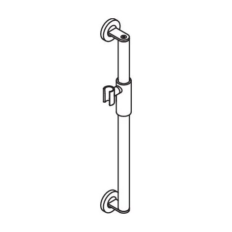 HEWI 900.33M060XA barre de support de douche, d:32, L:610 (1/3)