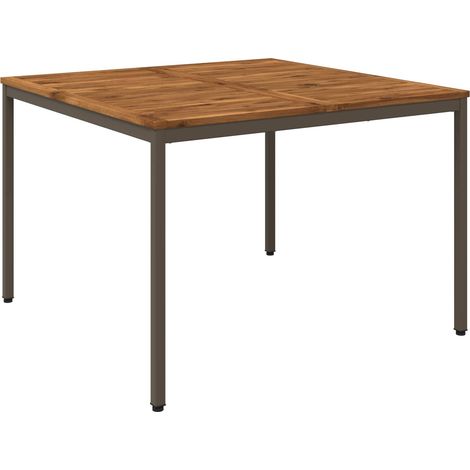 Gartentisch Natur und Kaffee 110 x 108,5 x 75 cm vidaXL