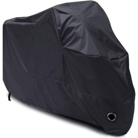 Funda para motocicleta impermeable, resistente al frío y a la intemperie, 190T, color negro, antipolvo - M 200 x 90 x 100 cm. DEBUNS (1/5)