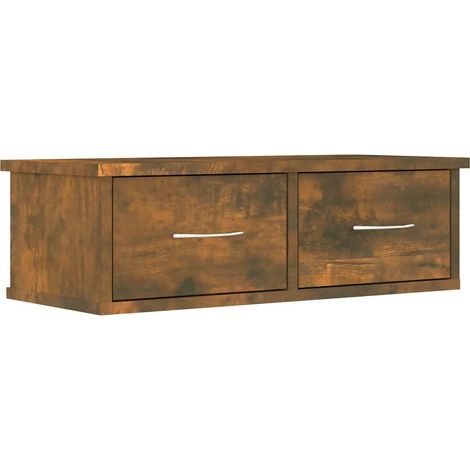 vidaXL Armadietto Parete Rovere Fumo 60x26x18,5cm Legno