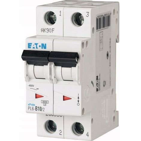 Leistungsschutzschalter Eaton pl6-b10/2 10A 6kA (1/3)