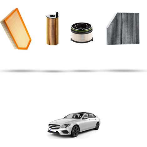 Kit tagliando 4 filtri compatibile con Mercedes Classe E (W213,S213,A213) E300 D 180kw Dal 2017 (1/5)