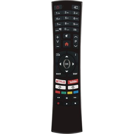 Control remoto de repuesto RC4390 para televisores Telefunken L24H472F4CWV-WI D65U400N4CWH L55U405N4CWH 49DTU652 D40U298N4CWH D50U293N4CWH JT-55UBS300 TE43292S31Y2P D43U297N4CWH D32H289N4CWI 55DTU6523 (1/5)