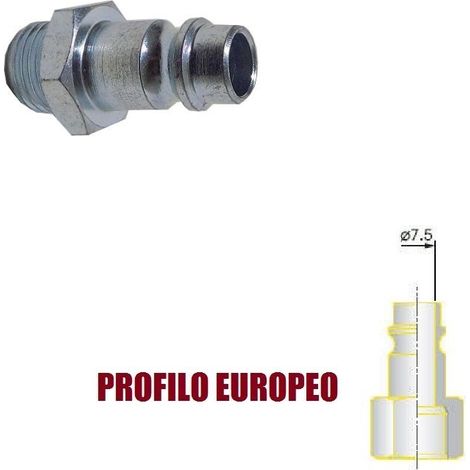 RACCORDO INNESTO RAPIDO ARIA COMPRESSA AVP ATTACCO MASCHIO 1/4 PROFILO EUR