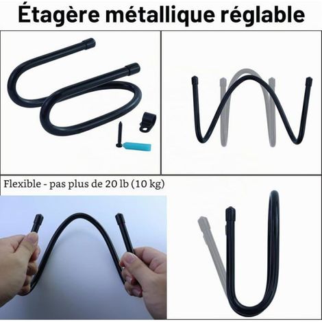 2 Pièces Supports Muraux Pour Tête D'Aspirateur,Support De Tuyau Pour Aspirateur, Magasin, Garage, Aspirateur,Style W (1/5)