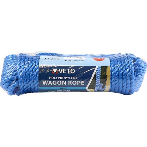 TIMCO Blue Polypropylene Wagon Rope - 9mm x 27m