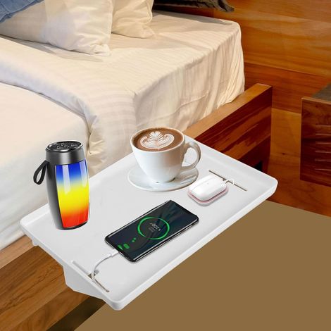 Mezzanine Bed Shelf, Bedside Table, Bedside Shelf for Bunk Bed with Cable Management, Hanging Night Table, Tray Organizer, No Drilling Required (1/5)